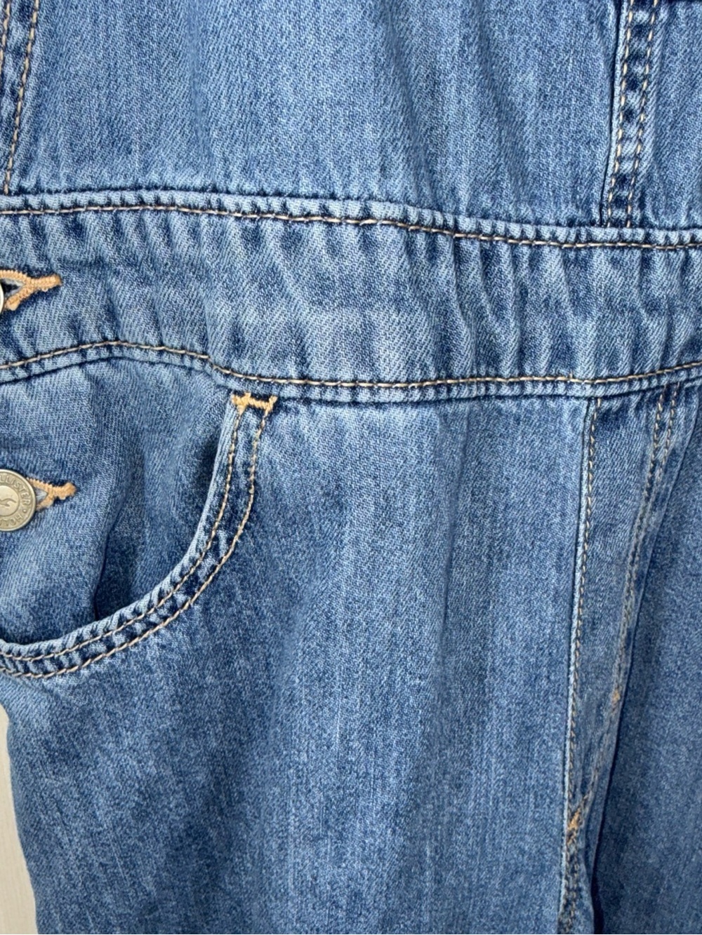 Hollister Light Blue High-Rise Vintage Overall - Picture 4 of 9
